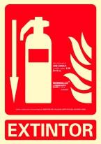 Archivo 2000 Señal "Extintor" 210X300 Pvc Rojo