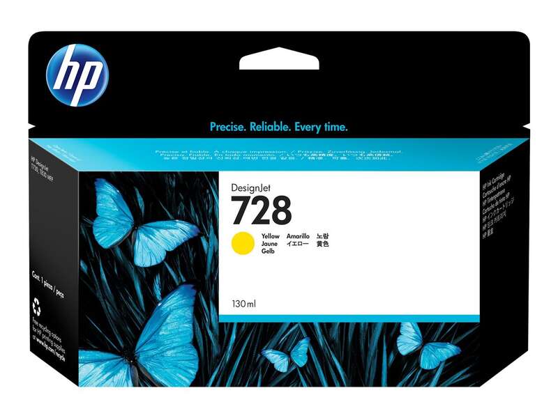 Hp 728 Amarillo Cartucho De Tinta Original - F9J65A