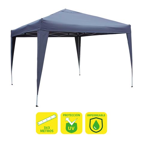 Sungarden Carpa Plegable Acero 3X3M - Color Azul