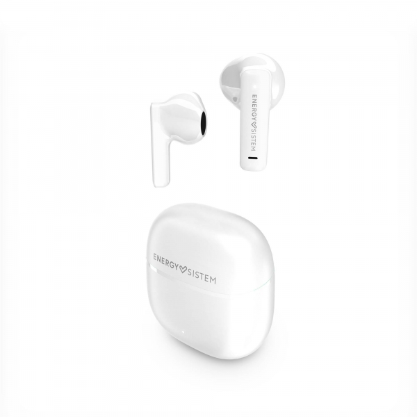 Energy Sistem Sreetmusic Auriculares True Wireless - Bluetooth 5.4 - 20H Autonomia - Graves Profundos - Materiales Reciclados - Asistente De Voz Integrado - Color Blanco