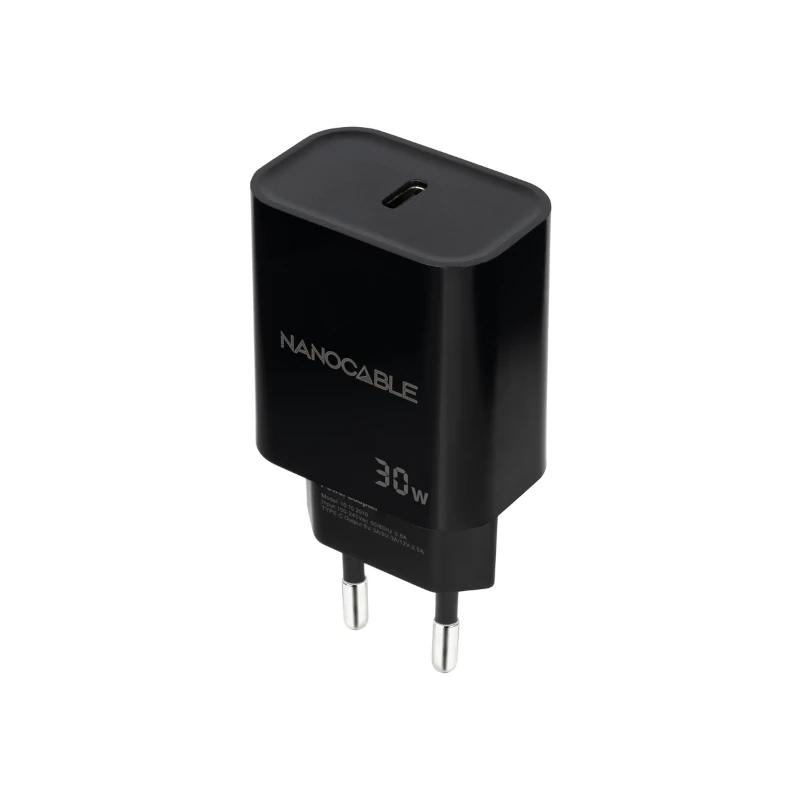 Nanocable Cargador Pared Usb-C Pd 30W Negro