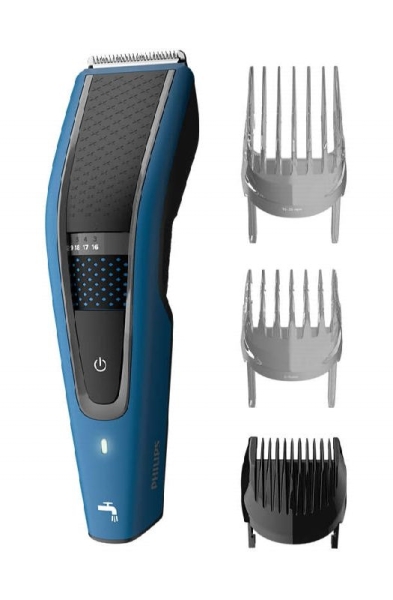 Philips Hc5612/15 Cortapelos Series 5000 - Tecnologia Trim‑N‑Flow Y Doble Cuchilla Dualcut - 28 Ajustes De Longitud 0.5‑28Mm - 75Min De Uso Inalambrico - Incluye 3 Peines Guia  - Cuchillas Autoafilables Acero Inoxidable