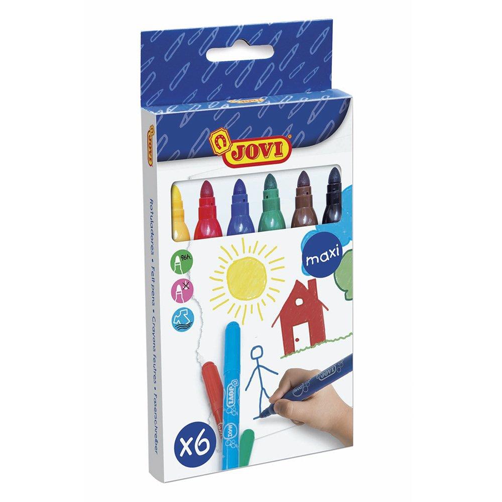 Jovi Rotuladores Maxi 135Mm Colores Surtidos Estuche 6 Ud
