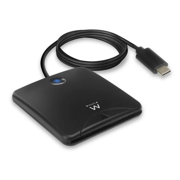 Ewent Lector De Tarjeta Inteligente Dni Usb-C - Color Negro