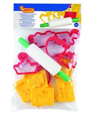 Jovi Bolsa Colgable Con 6 Moldes + 6 Moldes De Corte + Rodillo De Modelaje C/Surtidos