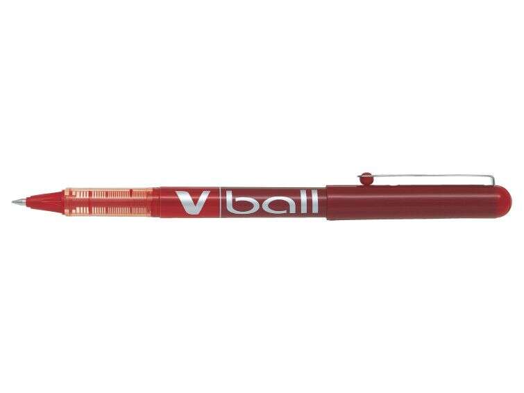 Pilot Boligrafo De Tinta Liquida V Ball 07 Rollerball - Punta De Bola Redonda 0.7Mm - Trazo 0.5Mm - Color Rojo