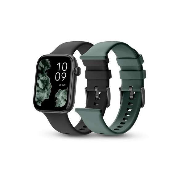 Spc Smartee Duo 2 Reloj Inteligente Smartwatch Pantalla Amoled Cuadrada 1.78" - Mas De 100 Modos Deportivos - Monitoreo De Salud - Resistencia Ip68 - Color Negro