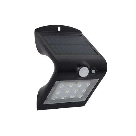 Elbat Aplique Led Solar Doble Iluminacion 1.5W - 220Lm - Luz Fria 6000K - Luz Calidad 3000K - Sensor De Movimiento
