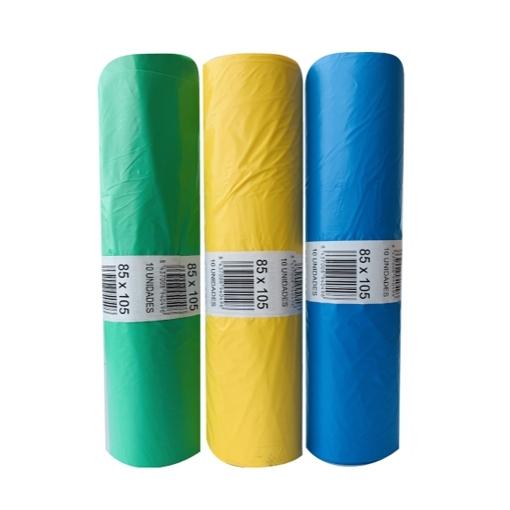 Bolsa De Basura Comunidad Eliot G90 120 L.85X105 Verde -Rollo 10U-