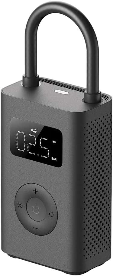 Xiaomi Mi Portable Electric Air Compressor 2 Compresor De Aire Portatil - Pantalla Led - Presión De Hasta 10,3 Bares - Incluye Boquilla Y Aguja Para Balones