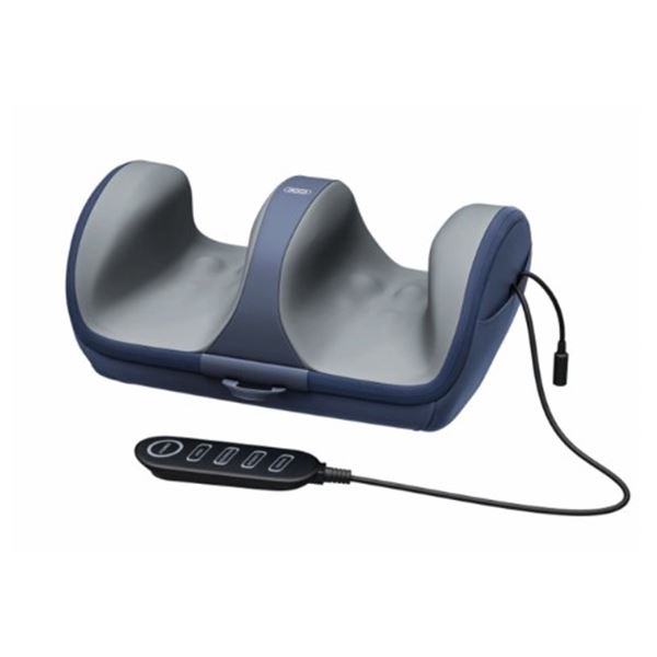 Xo Fg10 Masajeador De Piernas - 3 Niveles De Intensidad - 24W - Temporizador - Color Azul Oscuro Y Gris