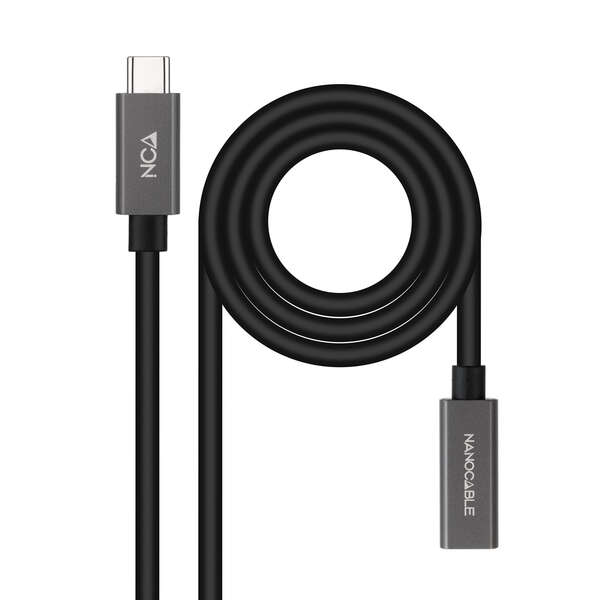Nanocable Cable Usb 3.2 Gen2X2 60W 4K/60Hz Usb-C M/H - 1.0M - Color Negro