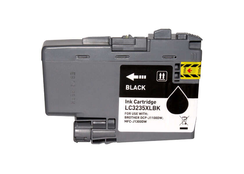 Brother Lc3235Xl/Lc3233 Negro Cartucho De Tinta Pigmentada Generico - Reemplaza Lc3235Xlbk/Lc3233Bk