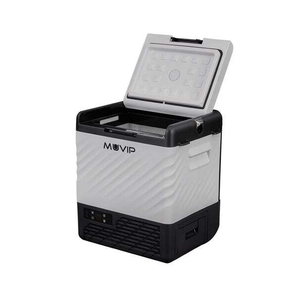 Muvip Nevera Portatil Tipo Trolley Con Compresor 21 Litros - Compresor Silencioso - Ruedas Y Asa De Transporte - Color Gris
