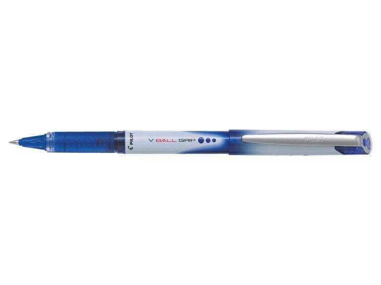 Pilot Boligrafo De Tinta Liquida V Ball Grip 05 - Punta De Bola Conica 0.5Mm - Trazo 0.3Mm - Grip De Goma - Color Azul