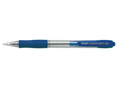 Pilot Boligrafo De Bola Retractil Supergrip - Punta Redonda 1.0Mm - Trazo 0.27Mm - Tinta De Aceite - Grip Ergonomico - Color Azul