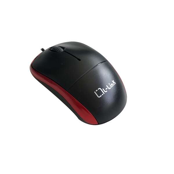 L-Link Ll-2080-R Raton Optico Usb Negro/Rojo 1.2M