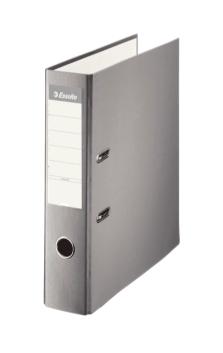 Esselte Archivador Palanca A4 Lomo Ancho Pp Interior Forrado En Papel Rado Cantoneras Gris