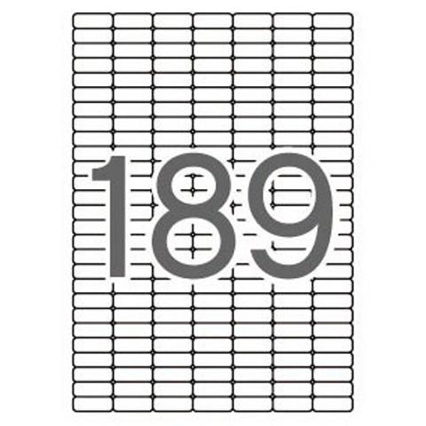 Apli Etiquetas Adhesivas 25,4X10Mm Inkjet/Láser C/Romos 189 X 25H Blanco