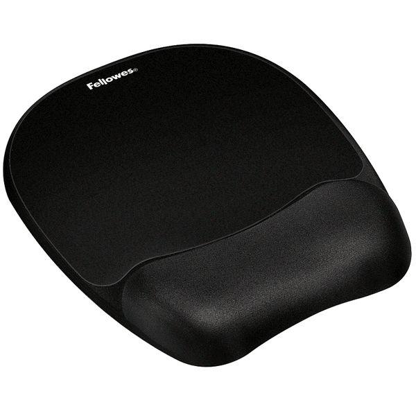 Fellowes Alfombrilla Con Reposamuñecas Memory Foam Negro