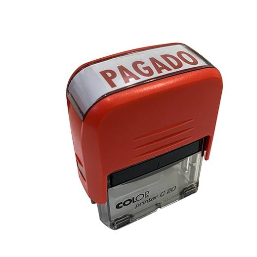 Colop Sello Printer C20 Formula " Pagado " Almohadilla E/20 14X38Mm Rojo