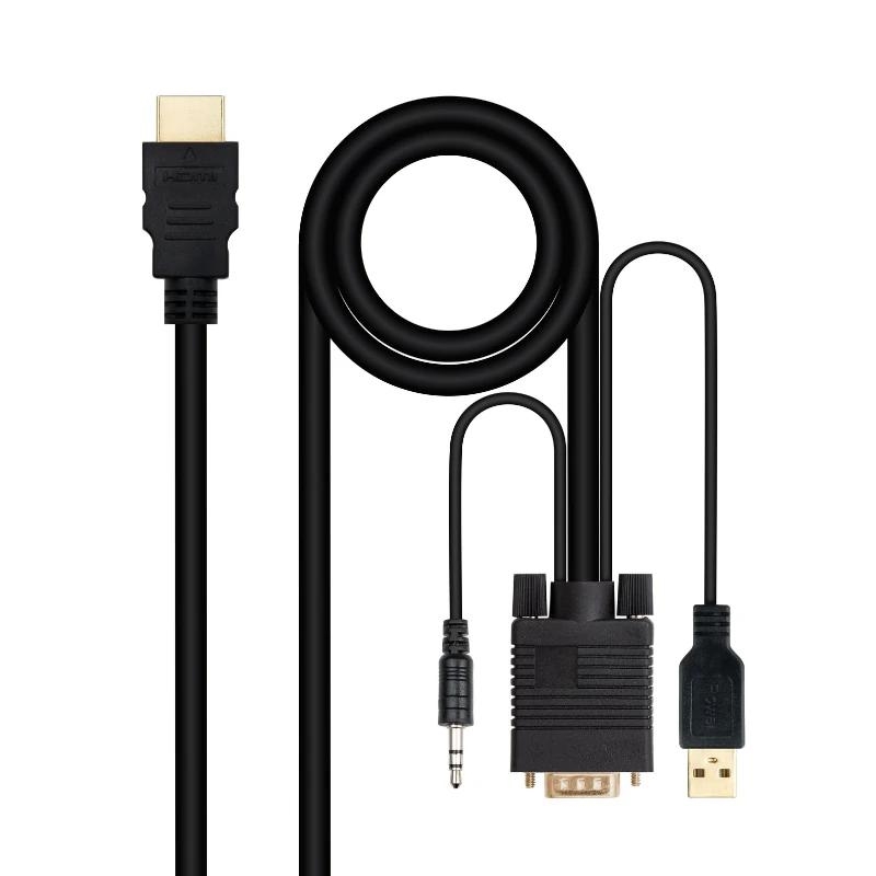 Nanocable Conversor Hdmi A Vga-Jack-Ubs, 1.8 M