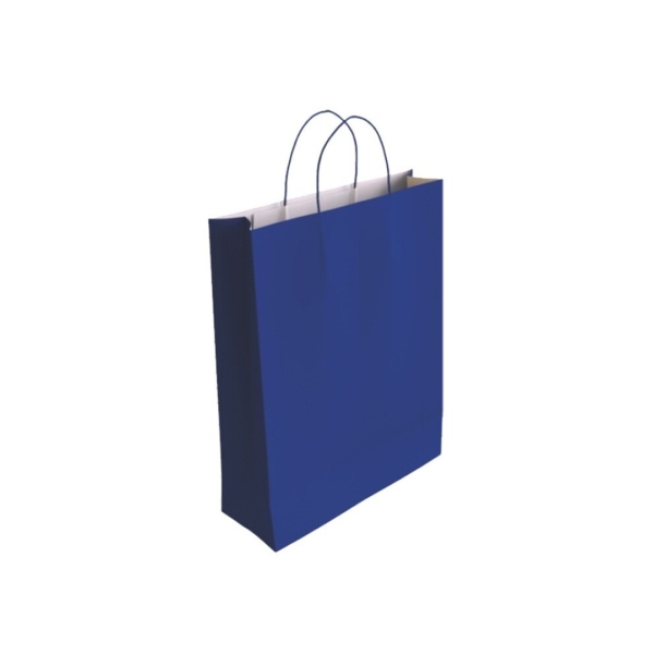 Bismark Bolsa De Papel Celulosa - Medidas 37X12X27Cm - Color Azul