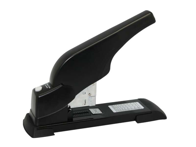 Ingraf Grapadora Para Gruesos - Capacidad Para 200 Hojas - Sistema De Grapado Facil - Admite Grapas De Diferentes Tamaños - Color Negro