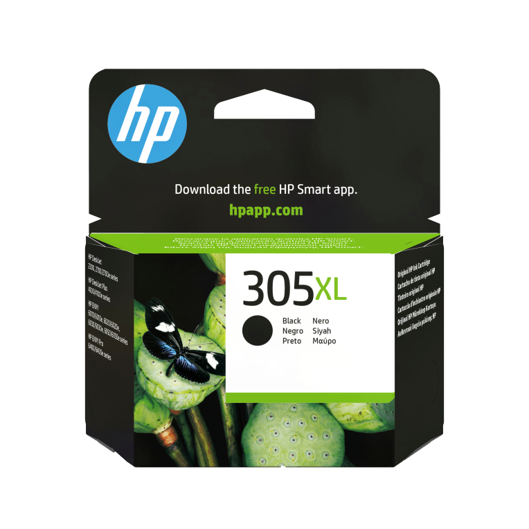 Hp Cartucho De Tinta Original 305Xl De Alta Capacidad Negro