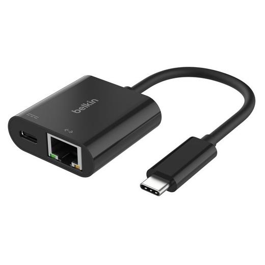 Belkin Cable Adaptador Usb-C  A Ethernet + Carga 100W Negro