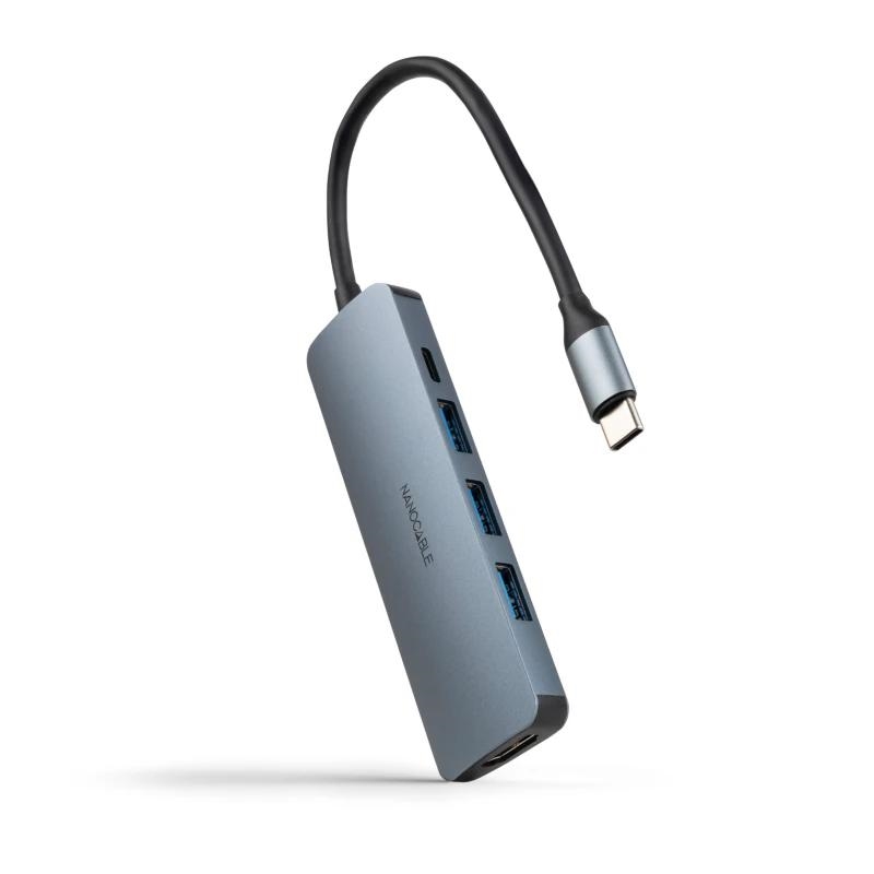 Nanocable Hub Usb-C 3Xusb-A+Hdmi+Usb-C Pd