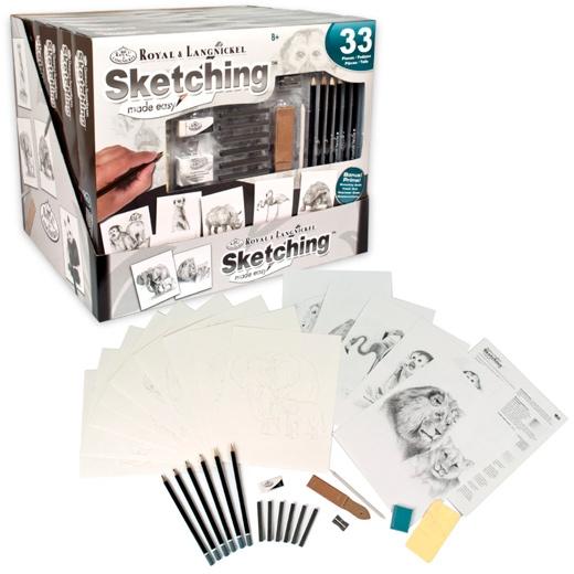 Royal Langnickel Juego De Arte Para Sketching Adventure Made Easy Caja De 9 Dibujos