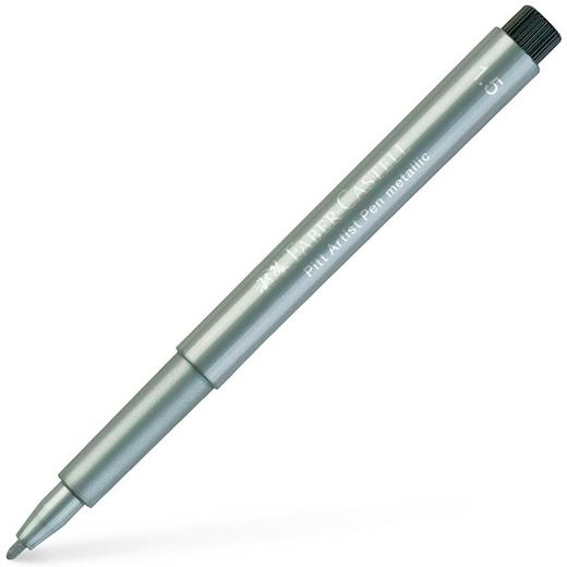 Faber Castell Rotulador Pitt Artist Pen Metallic 1,5Mm Plata