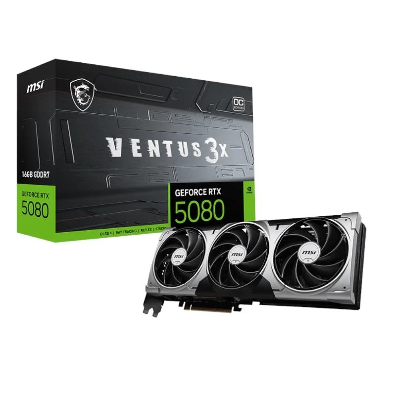 MSI VENTUS GeForce RTX5080 16G 3X OC NVIDIA GeForce RTX 5080 16 GB GDDR7
