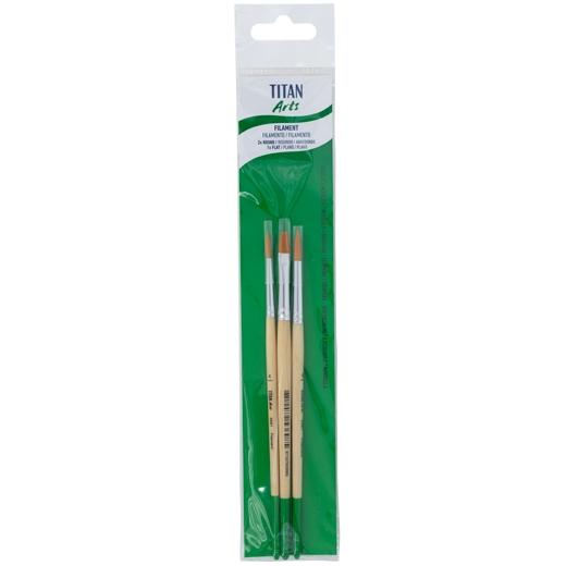 Titan Arts Set De Pinceles 81/4-6,84/8 Set 3 Ud