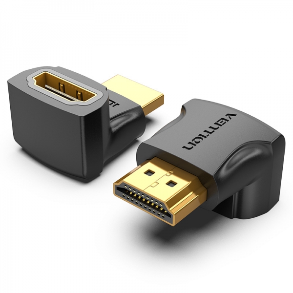 Vention Adaptador Hdmi Macho A Hdmi Hembra 270º 4K - Color Negro