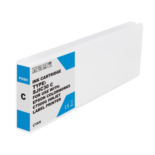 Epson Sjic30P Cyan Cartucho De Tinta Pigmentada Generico - Reemplaza C33S020640/Sjic30P(C)