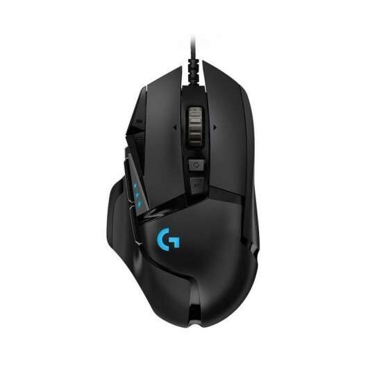 Logitech G502 Hero Raton Usb 25600Dpi - 11 Botones Programables - Iluminacion Led - Uso Diestro - Cable De 2.10M - Color Negro