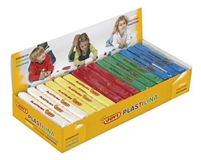 Jovi Plastilina Pastilla 150Gr 5 Colores Básicos Surtidos Caja Expositora 15 Ud