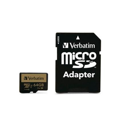 Verbatim Pro+ U3 Micro Sdxc Card 64Gb C/Adaptador