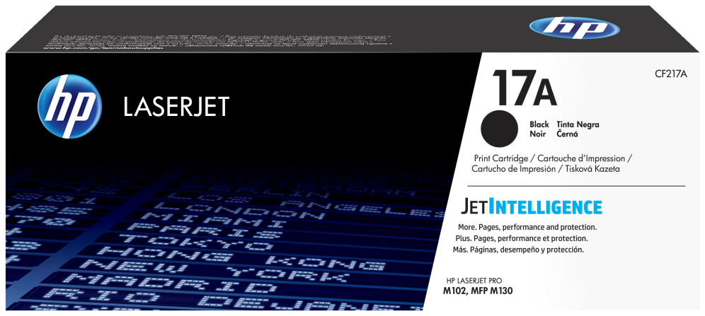 Hp Cartucho De Tóner Original Laserjet 17A Negro