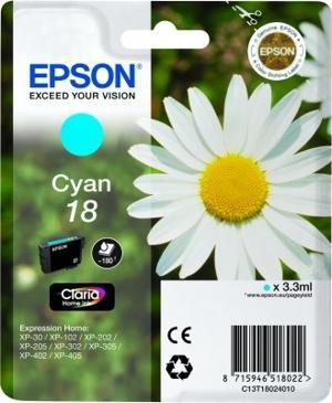 Epson Tinta Cian Expression Home Xp-102/205/305/405 - Nº18