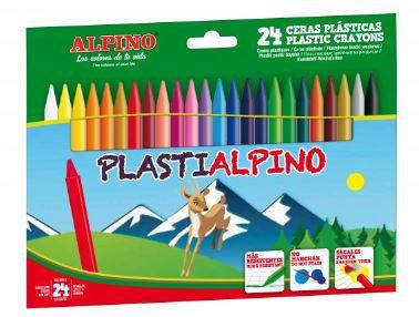 Alpino Ceras Plásticas Plastialpino 115Mm No Manchan Estuche De 24 C/Surtidos