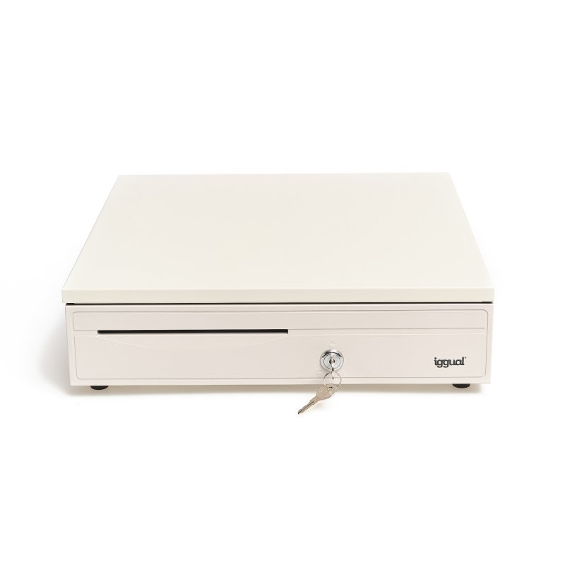 Iggual Cajón Portamonedas Iron-30W 42Cm 5+5 Blanco