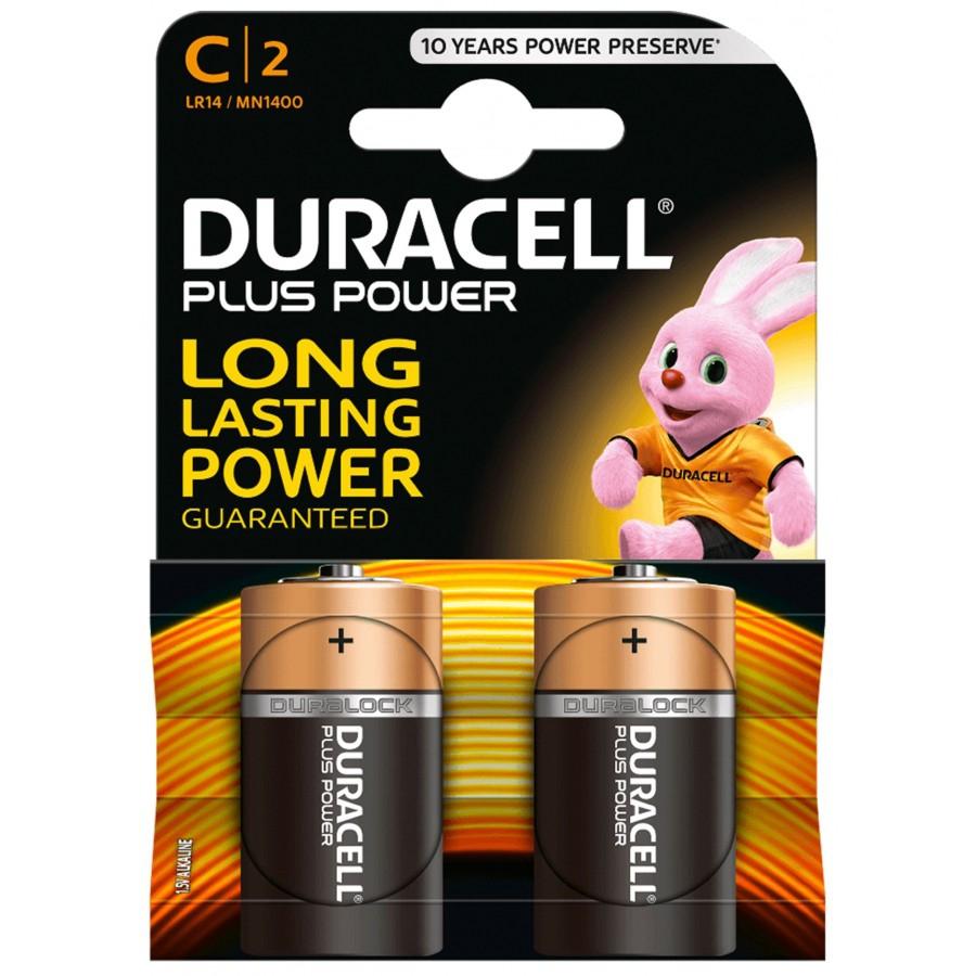 Duracell Pilas Plus Power L2 Clr14 Alcalinas C 1.5V Pack-2