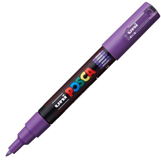 Posca Marcador  Pc-1M No Permanente Punta Fina 0.7-1Mm Violeta