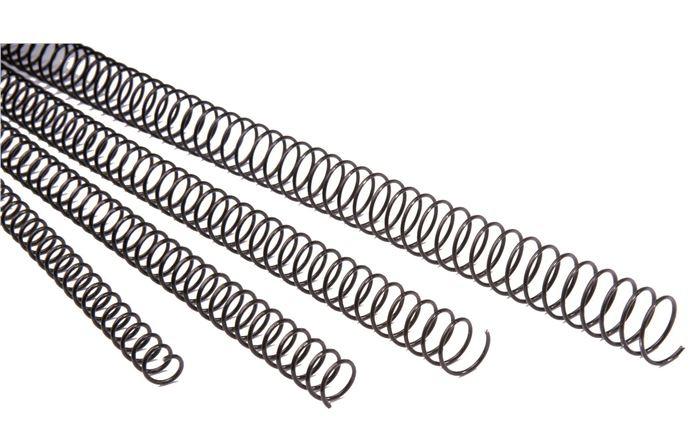 Gbc Espiral Metálica Paso 5:1 12Mm A4 Negro C/100