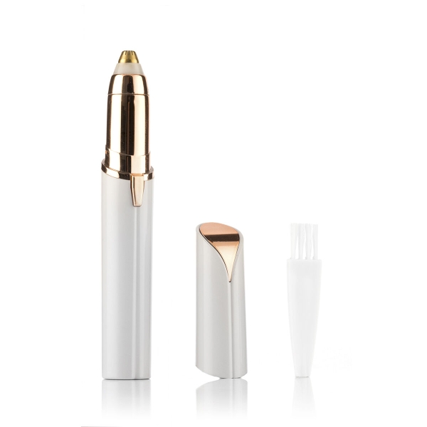 Innovagoods Depilador Electrico Inalambrico - Incluye Cepillo De Limpieza - Luz Led - 2X12.5Cm - Color Blanco