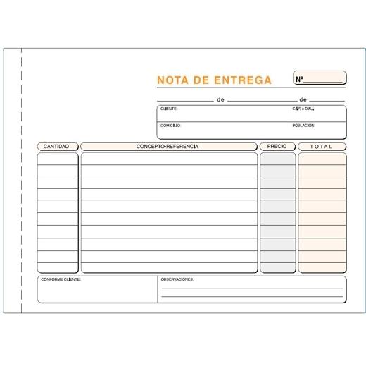 Loan Talonario Entregas Cuarto Apaisado Duplicado Autocopia