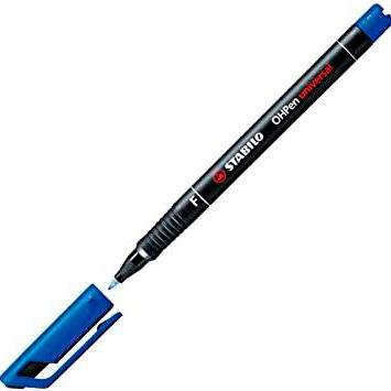 Stabilo Marcador Permanente Ohpen Universal F Punta Fina 0.7Mm Azul